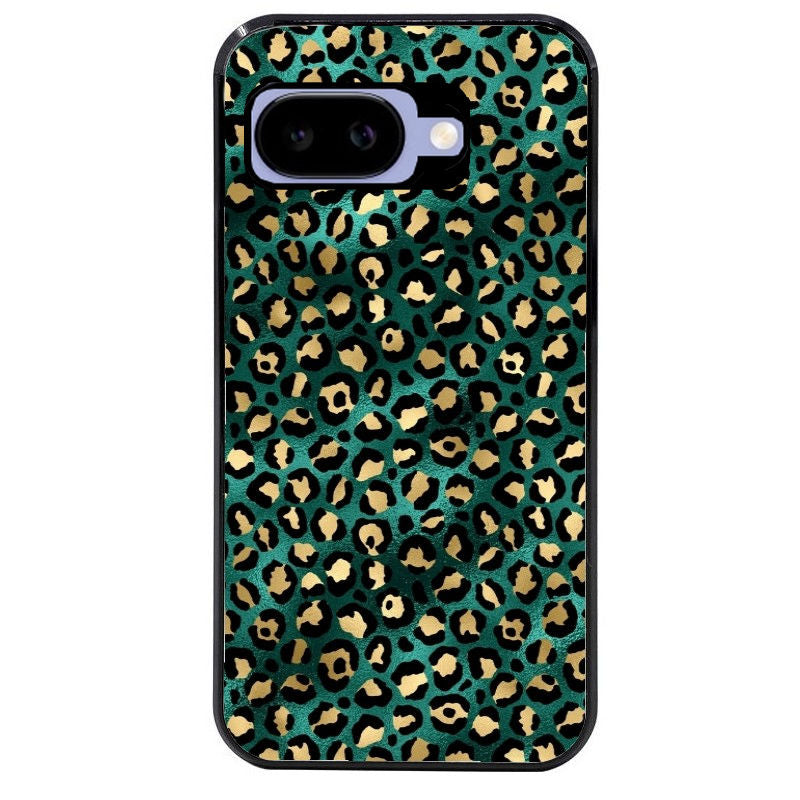 Coque pour Pixel 8A 9A 10A leopard vert