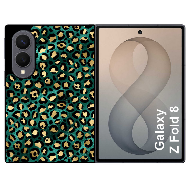Coque pour Z FOLD 8 leopard vert