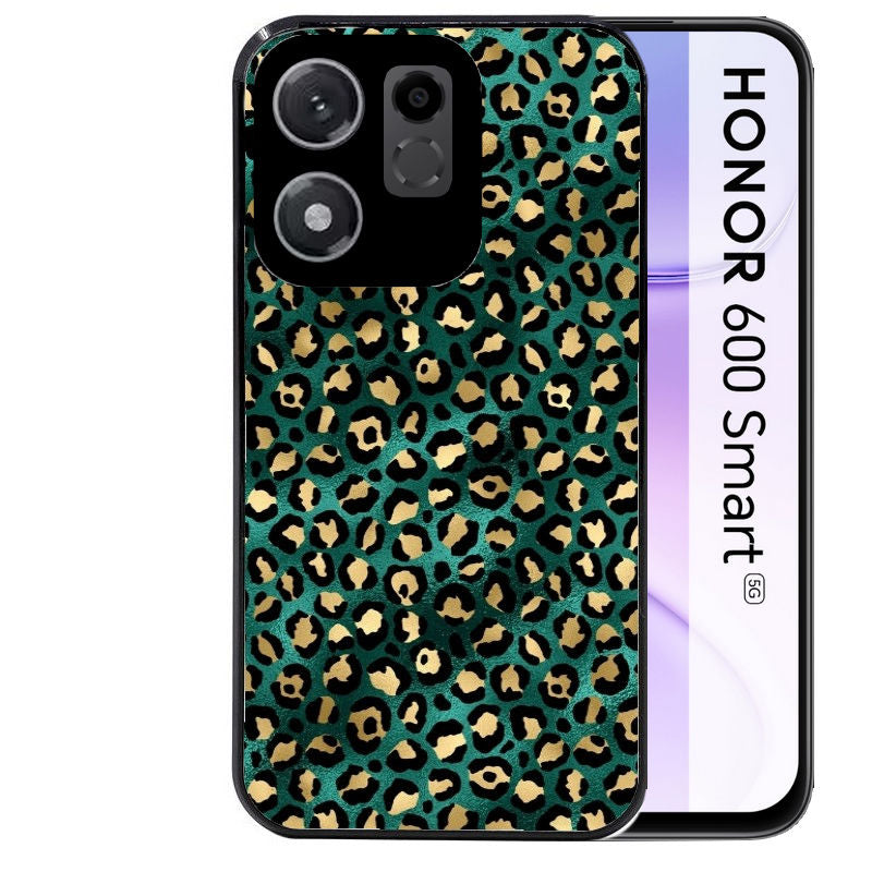 Coque pour Honor 600 SMART leopard vert