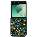 Coque pour Z FLIP 6 7 8 leopard vert