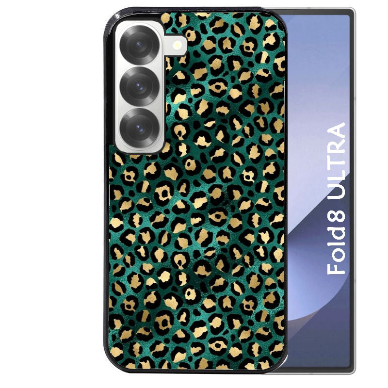 Coque pour Z Fold 8 / ULTRA leopard vert