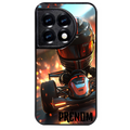 Coque noire taperso pour OnePlus 11 et 12 avec motif karting f1 personnalisee protection antichoc personnalisée