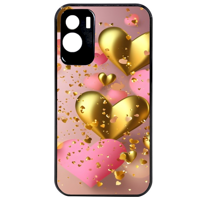 Coque noire taperso pour Honor 70 LITE 90 et LITE avec motif coeur rose protection antichoc personnalisée