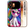 Coque noire taperso pour Honor 600 et 600 PRO avec motif licorne pop art protection antichoc personnalisée