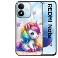 Coque pour Redmi Note 17 et PRO 4G 5G Max licorne et etoiles