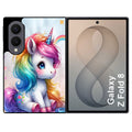 Coque pour Z FOLD 8 licorne et etoiles