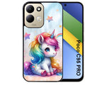 Coque pour POCO C95 PRO licorne et etoiles