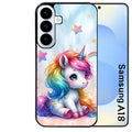 Coque pour Galaxy A08 A18 A28 A38 A58 licorne et etoiles