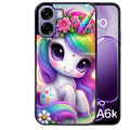 Coque pour Oppo A6 A6 A6K licorne et fleurs