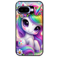 Coque pour Pixel 8A 9A 10A licorne et fleurs