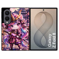 Coque pour Z FOLD 8 licorne manga samourai