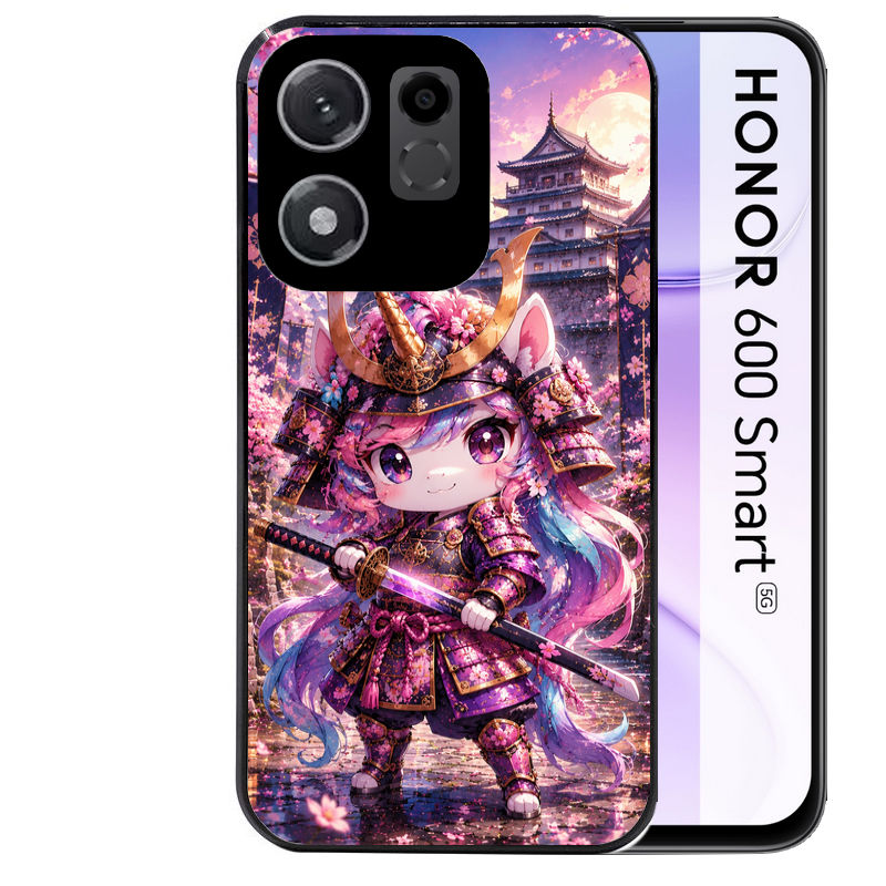 Coque pour Honor 600 SMART licorne manga samourai