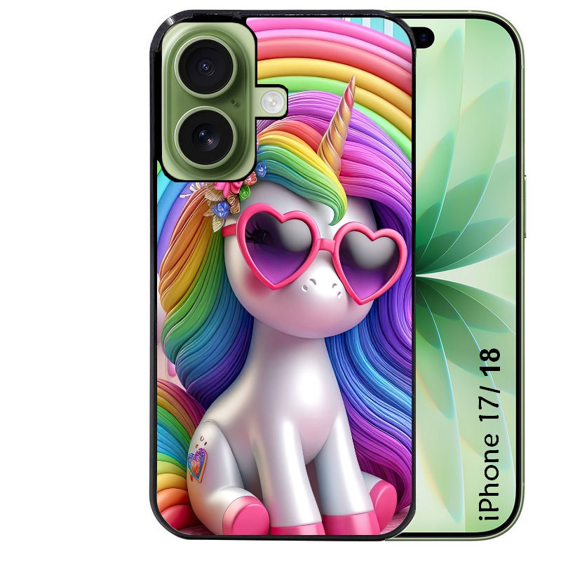 Coque pour Iphone 18 / PRO / PRO MAX / 18E licorne pop art