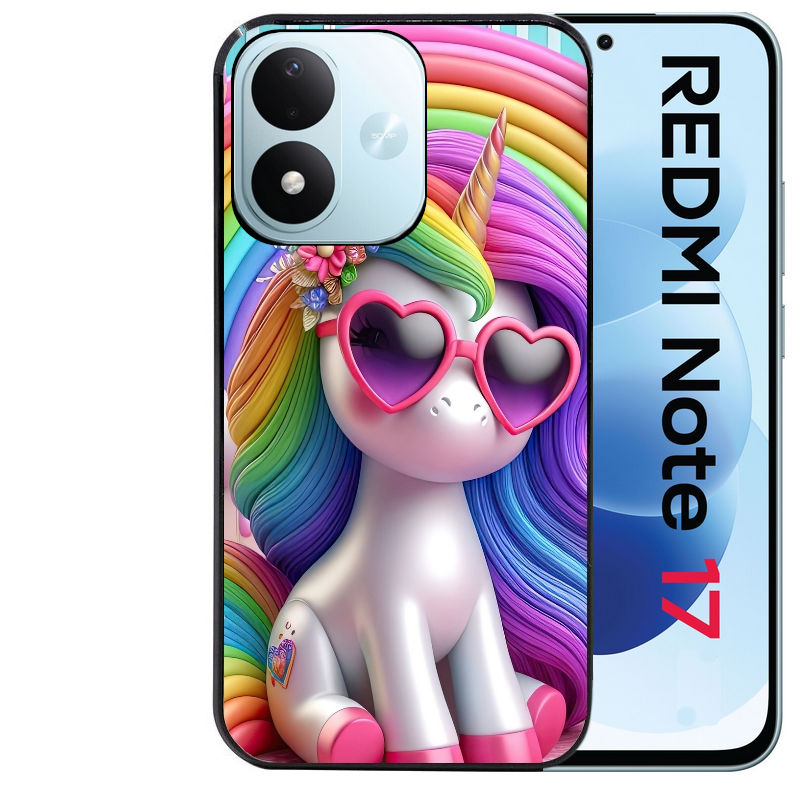Coque pour Redmi Note 17 et PRO 4G 5G Max licorne pop art
