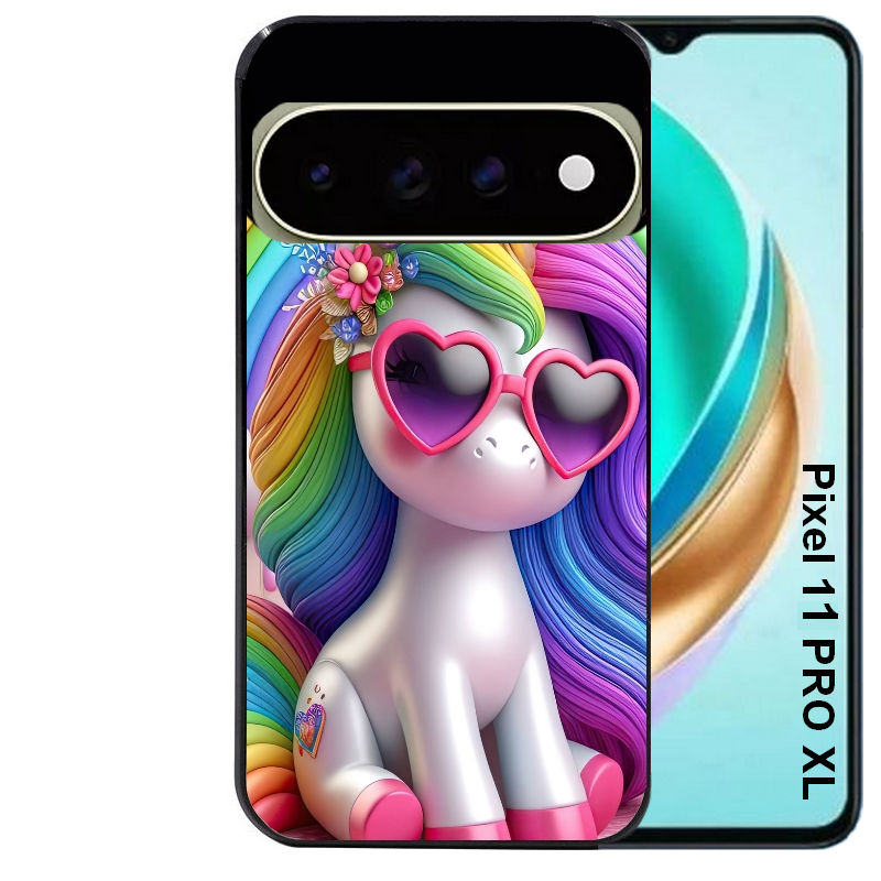 Coque pour Pixel 10 / 11 / PRO / XL licorne pop art