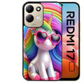 Coque pour Redmi 17 et 17C 4G 5G licorne pop art