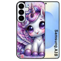 Coque pour Galaxy A08 A18 A28 A38 A58 licorne violette