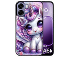 Coque pour Oppo A6 A6 A6K licorne violette