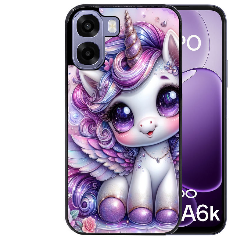 Coque pour Oppo A6 A6 A6K licorne violette