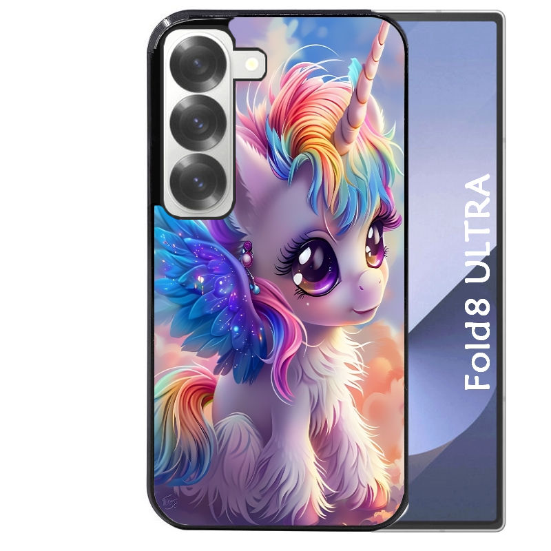 Coque pour Z FOLD 8 ULTRA licorne anime