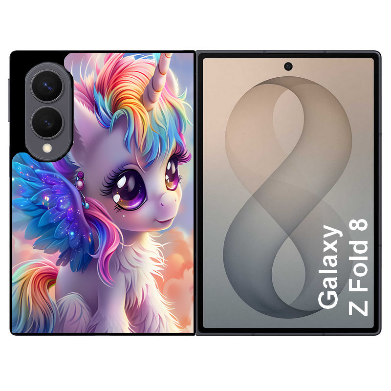 Coque pour Z FOLD 8 licorne anime