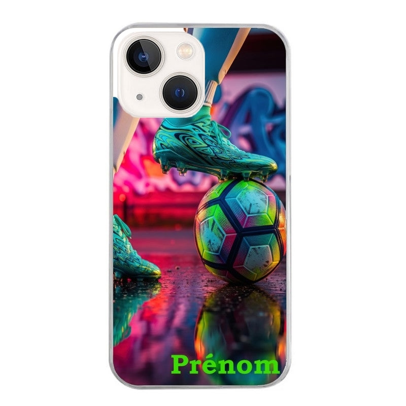 Coque taperso pour Iphone 11 et PRO PRO MAX avec motif foot controle personnalisee protection antichoc personnalisée