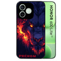 Coque noire pour Honor 600 LITE avec motif lion anime protection antichoc personnalisée