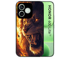 Coque noire pour Honor 600 LITE avec motif lion flamme protection antichoc personnalisée