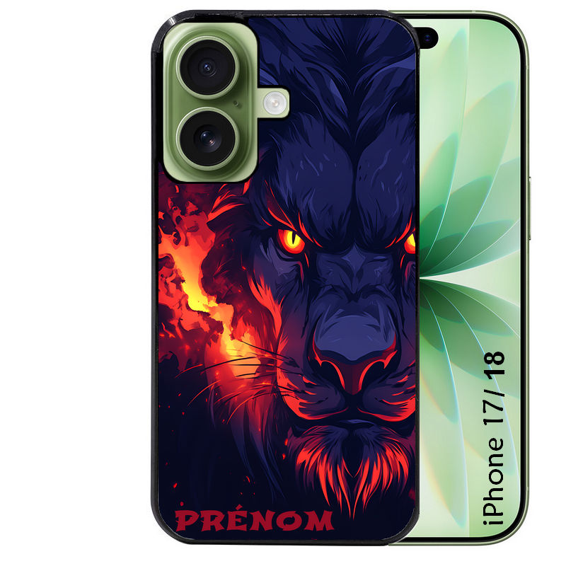 Coque pour Iphone 18 / PRO / PRO MAX / 18E personnalisée lion anime