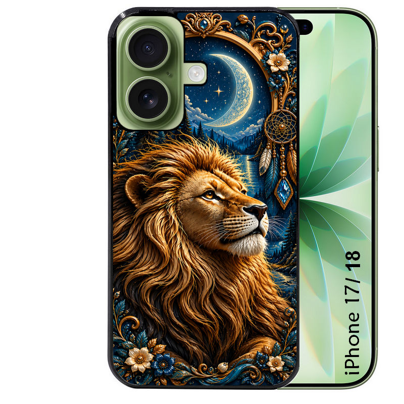 Coque pour Iphone 18 / PRO / PRO MAX / 18E lion astro