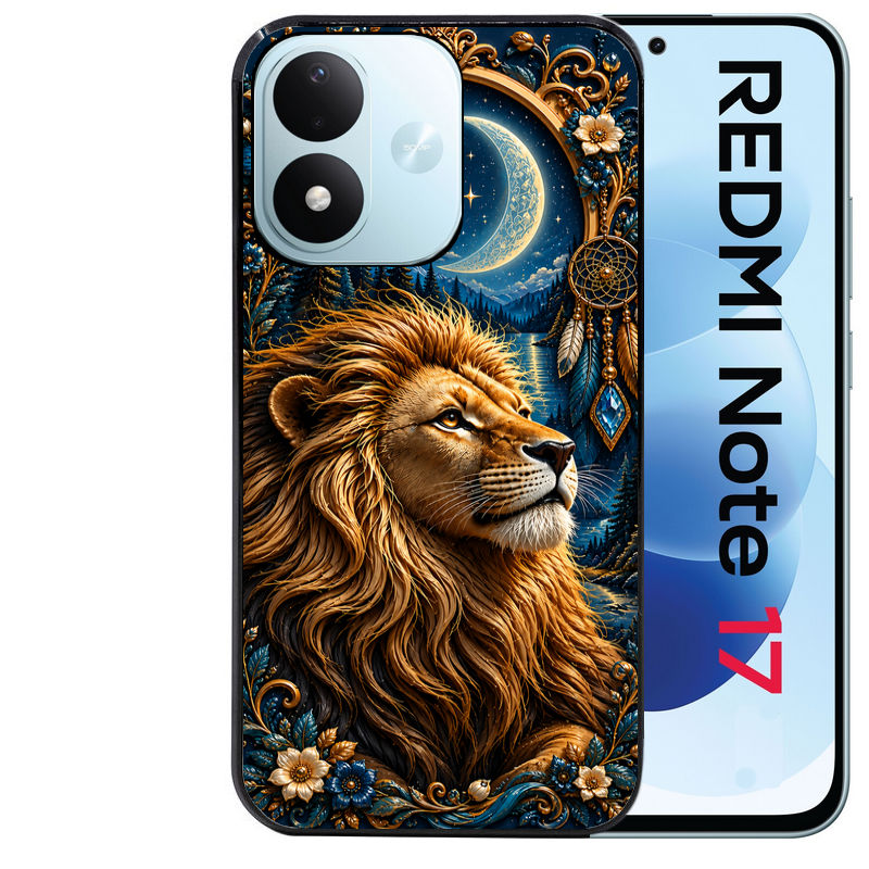 Coque pour Redmi Note 17 et PRO 4G 5G Max lion astro