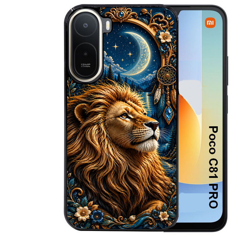 Coque pour POCO C81 PRO lion astro