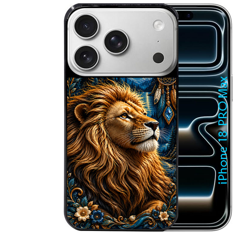 Coque pour Iphone 18 / PRO / PRO MAX / 18E lion astro
