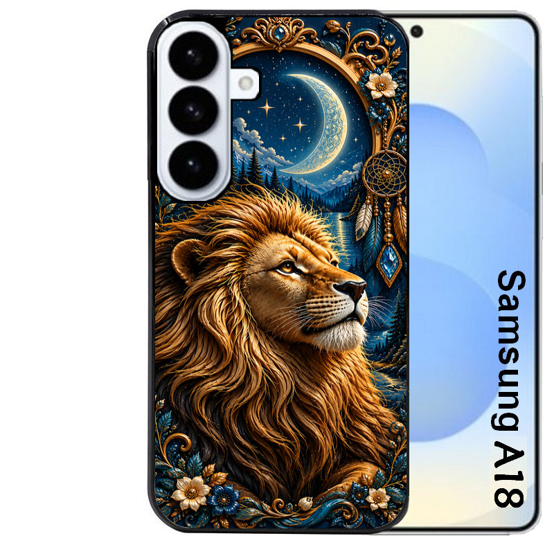 Coque pour Galaxy A08 A18 A28 A38 A58 lion astro