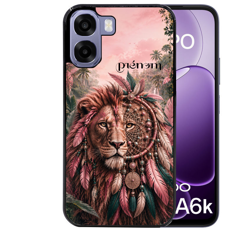 Coque pour Oppo A6 A6 A6K personnalisée lion dreamcatcher