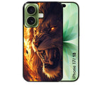 Coque pour Iphone 18 / PRO / PRO MAX / 18E lion flamme