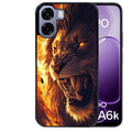 Coque pour Oppo A6 A6 A6K lion flamme
