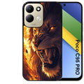Coque pour POCO C95 PRO lion flamme