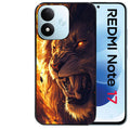 Coque pour Redmi Note 17 et PRO 4G 5G Max lion flamme