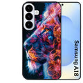 Coque pour Galaxy A08 A18 A28 A38 A58 lion fluo