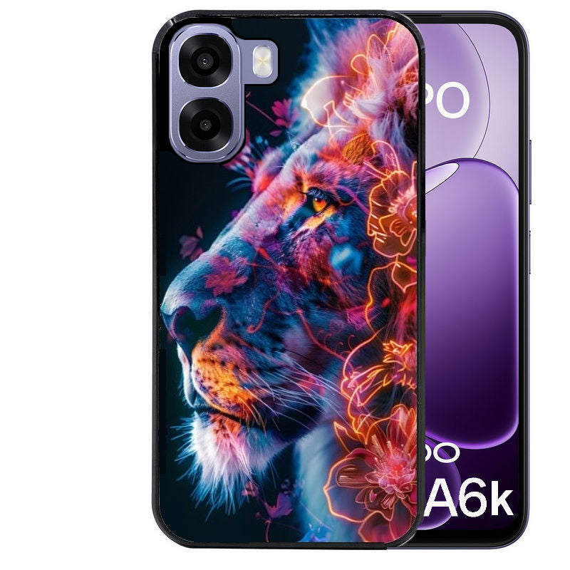 Coque pour Oppo A6 A6 A6K lion fluo