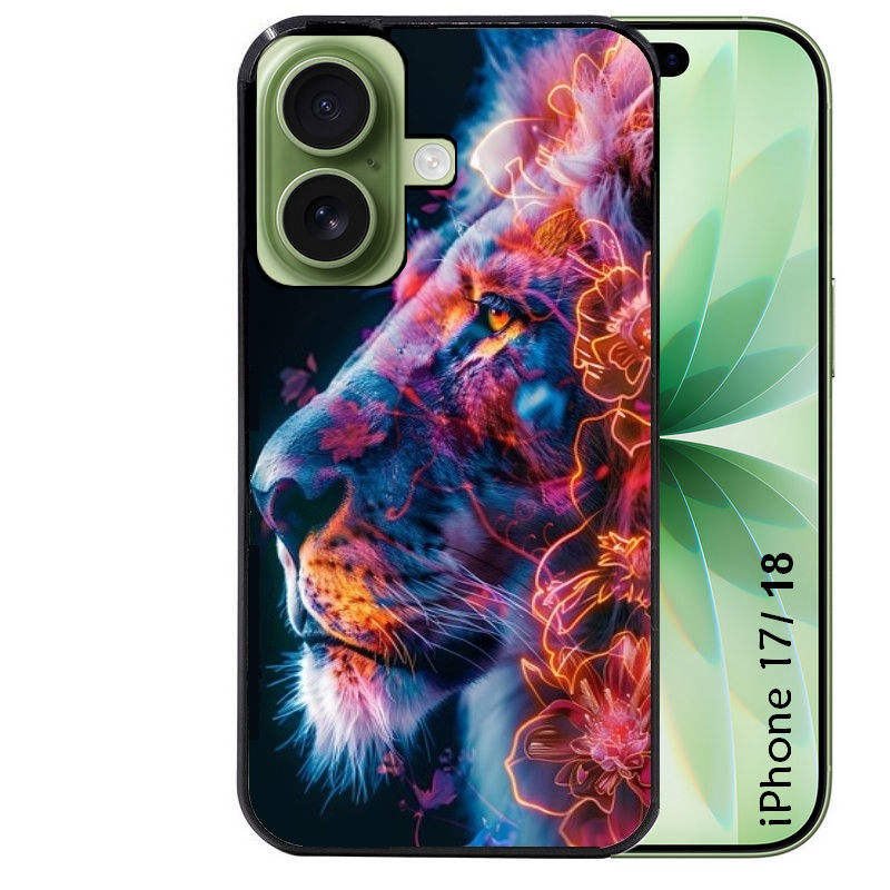 Coque pour Iphone 18 / PRO / PRO MAX / 18E lion fluo