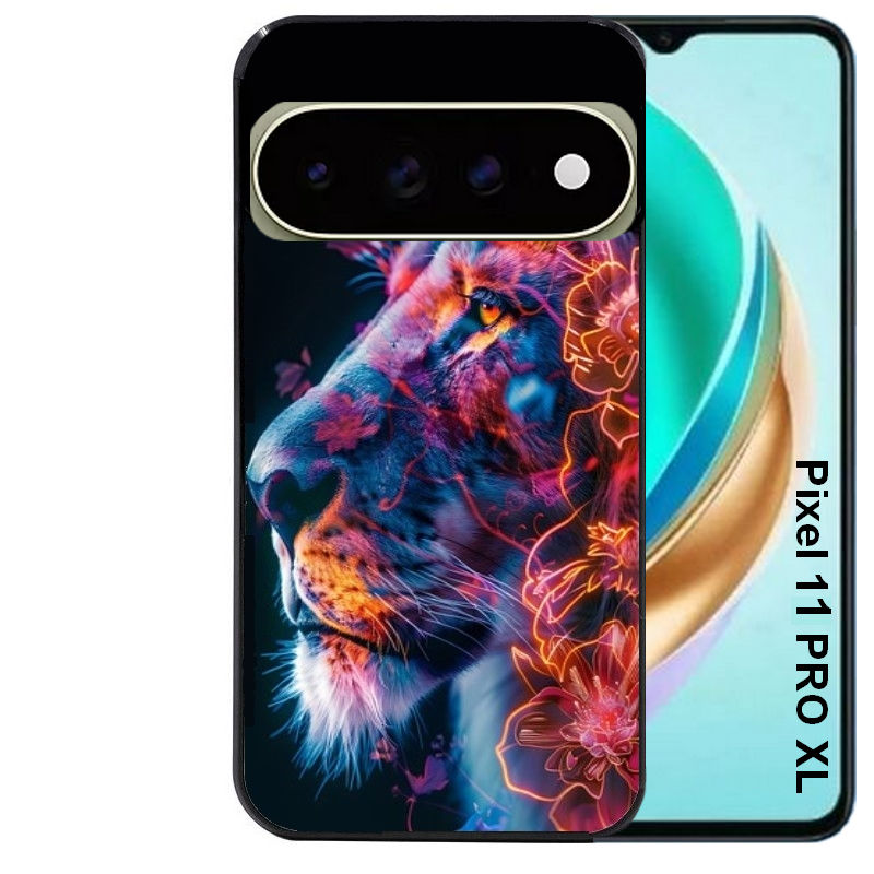 Coque pour Pixel 10 / 11 / PRO / XL lion fluo