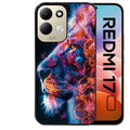 Coque pour Redmi 17 et 17C 4G 5G lion fluo