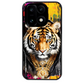 Coque noire taperso pour OnePlus 15 avec motif tigre style hip hop protection antichoc personnalisée