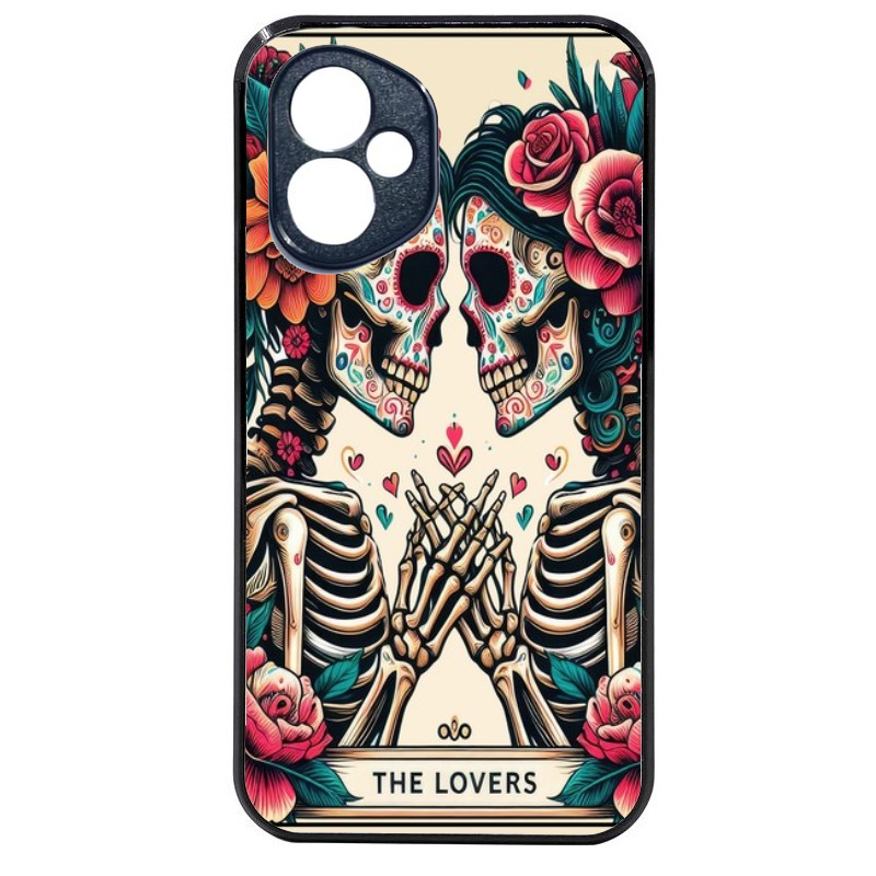 Coque noire taperso pour Honor 400 et Lite Pro Smart avec motif tete de mort lovers protection antichoc personnalisée
