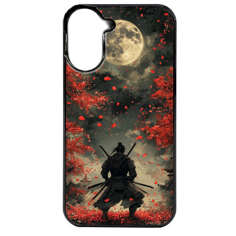Coque noire taperso pour Redmi A5 4G avec motif samourai et katana protection antichoc personnalisée
