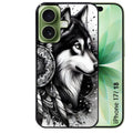 Coque pour Iphone 18 / PRO / PRO MAX / 18E loup dreamcatcher