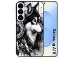 Coque pour Galaxy A08 A18 A28 A38 A58 loup dreamcatcher