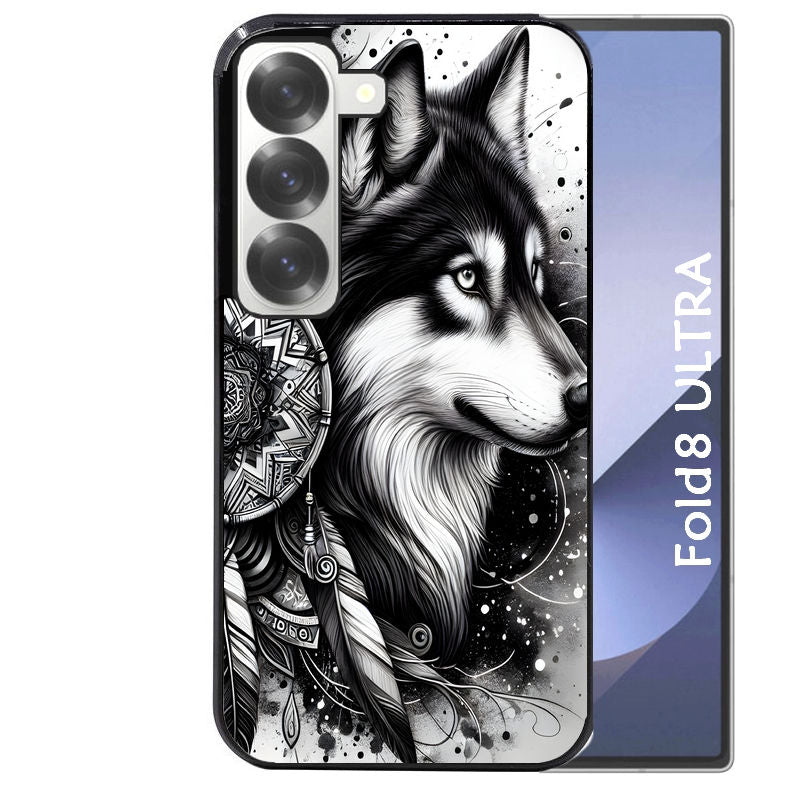 Coque pour Z Fold 8 / ULTRA loup dreamcatcher